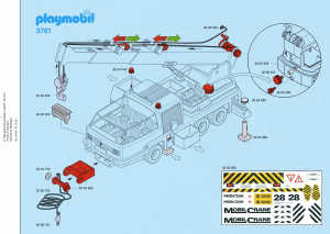 Brugsanvisning Playmobil set 3761 Construction Mobilkran