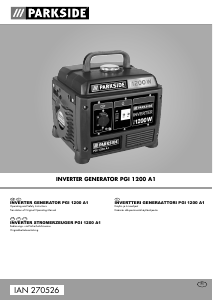 Manual Parkside PGI 1200 A1 Generator