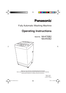 Manual Panasonic NA-F65B2 Washing Machine