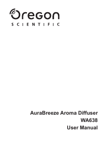Manual de uso Oregon WA638 AuraBreeze Difusor de aroma