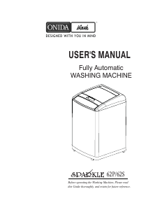 Handleiding Onida Sparkle 62S Wasmachine