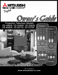 Manual Mitsubishi VS-45609 Television