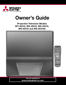 Manual Mitsubishi WS-65315A Television