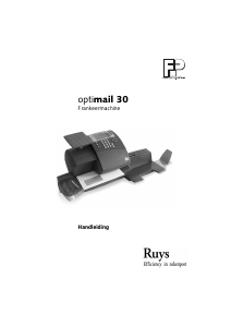 Handleiding FP-Ruys OptiMail 30 NS1 Frankeermachine