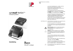Handleiding FP-Ruys OptiMail Frankeermachine