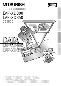 説明書 Mitsubishi LVP-XD300 プロジェクター