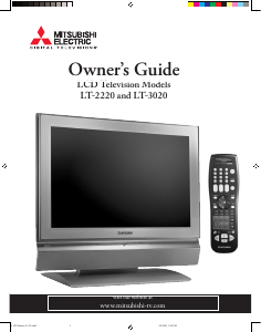 Manual Mitsubishi LT-2220 LCD Television