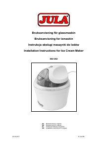 Bruksanvisning Menuett 802-262 Glassmaskin