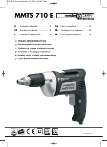 Manual Meister MMTS 710 E Screw Driver