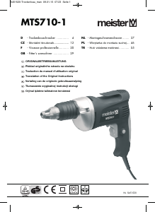 Instrukcja Meister MTS710-1 Wkrętarka