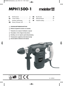 Bedienungsanleitung Meister MPH1500-1 Bohrhammer