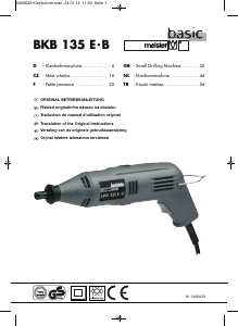 Manual Meister BKB 135 E-B Drill-Driver