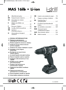 Mode d’emploi Meister MAS 16ib Li-ion Perceuse visseuse