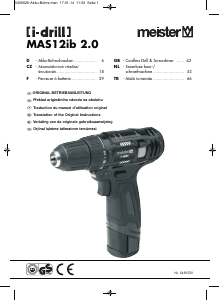 Bedienungsanleitung Meister MAS12ib 2.0 Bohrschrauber