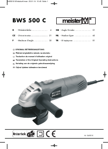 Manual Meister BWS 500 C Angle Grinder