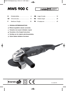 Manual Meister MWS 900 C Angle Grinder