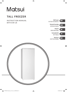 Manual Matsui MTF55W12E Freezer
