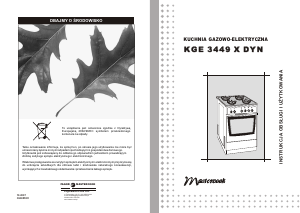 Instrukcja Mastercook KGE-3449X DYN Kuchnia