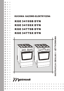 Instrukcja Mastercook KGE-3477SX DYN Kuchnia