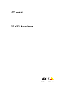 Manual Axis M1014 IP Camera