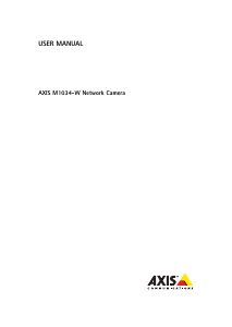 Manual Axis M1034 IP Camera