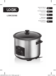 Manual Logik L13RCSS16E Rice Cooker