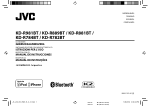 Manual de uso JVC KD-R782BT Radio para coche