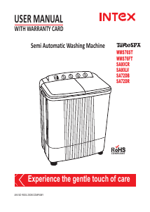 Manual Intex WMS76FT TurboSpa Washing Machine