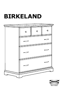 说明书 宜家BIRKELAND (6 Drawers)梳妆台