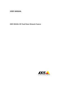 Manual Axis M3026 IP Camera
