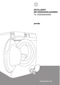 Brugsanvisning Gorenje WE743 Vaskemaskine