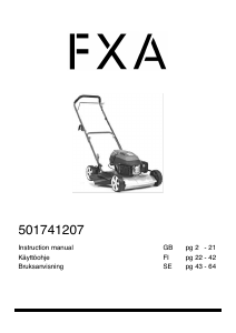 Manual FXA GL51YL-B Lawn Mower