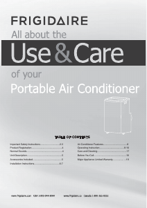 Handleiding Frigidaire FFPH1422U1 Airconditioner