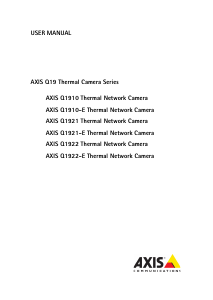 Handleiding Axis Q1910 IP camera
