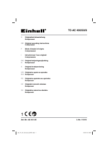 Návod Einhell TC-AC 400/50/8 Kompresor