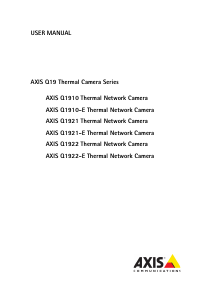 Handleiding Axis Q1921 IP camera