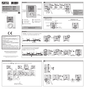 Mode d’emploi Delta Dore Driver 610 Thermostat