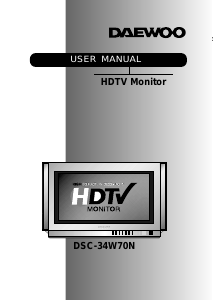 Manual Daewoo DSC-34W70N Television