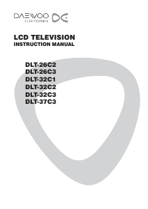 Manual Daewoo DLT-26C2 LCD Television
