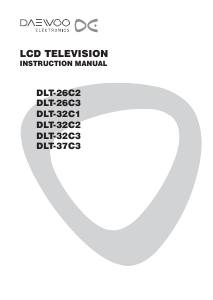 Manual Daewoo DLT-32C3 LCD Television