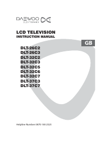 Manual Daewoo DLT-32C6 LCD Television