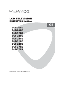 Manual Daewoo DLT-37C7 LCD Television