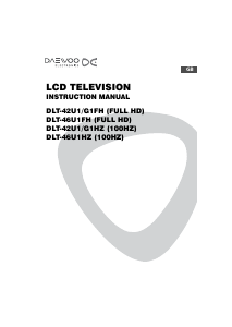 Manual Daewoo DLT-42U1HZ LCD Television