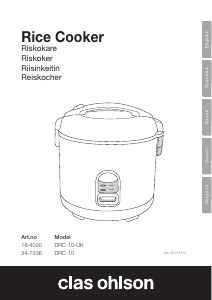 Bruksanvisning Clas Ohlson DRC-10 Riskokare