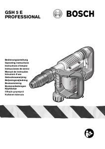 Εγχειρίδιο Bosch GSH 5 E Professional Σφυρί κατεδάφισης