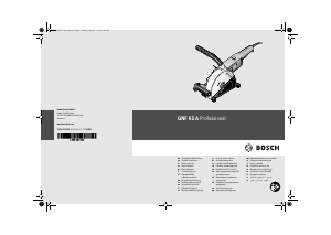 Mode d’emploi Bosch GNF 65 A Professional Scie circulaire