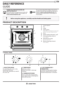 Manual Ariston FA2 834 H IX A AUS Oven