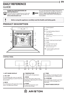 Manual Ariston FI5 854 P IX A AUS Oven