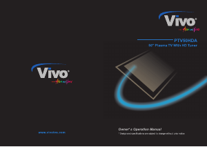 Handleiding Vivo PTV50HDA Plasma televisie