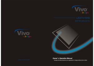 Manual Vivo LEDTV15HD LCD Television
